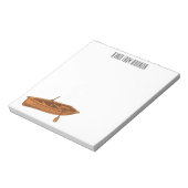 Schuine cartoon notitieblok (Linkerzijde)