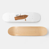 Schuine cartoon persoonlijk skateboard (Horizontaal)