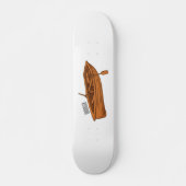 Schuine cartoon persoonlijk skateboard (Voorkant)