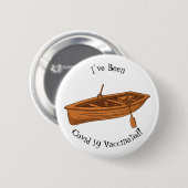Schuine cartoon ronde button 5,7 cm (Voorkant /achterkant)
