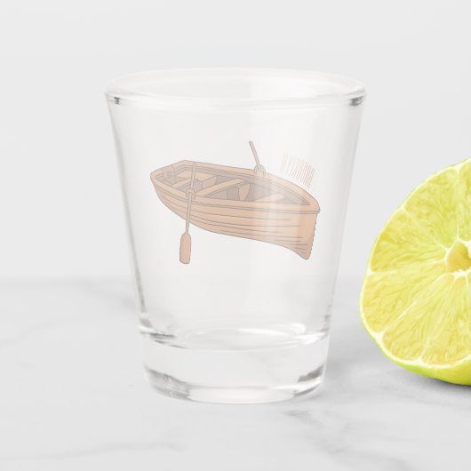 Schuine cartoon shot glas (Achterkant)