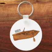 Schuine cartoon sleutelhanger (Voorkant)