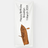 Schuine cartoon spandoek (Verticaal)