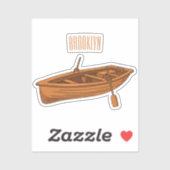 Schuine cartoon sticker (Vel)