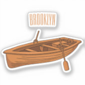 Schuine cartoon sticker (Voorkant)