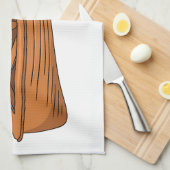 Schuine cartoon theedoek (Quarter Fold)