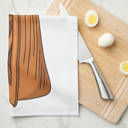 Schuine cartoon theedoek (Quarter Fold)