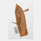 Schuine cartoon theedoek (Verticaal)