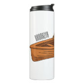 Schuine cartoon thermosbeker (Gedraaid links)