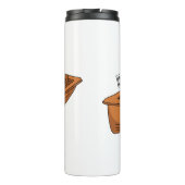 Schuine cartoon thermosbeker (Achterkant)