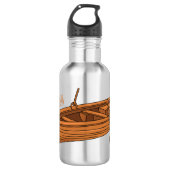 Schuine cartoon waterfles (Voorkant)