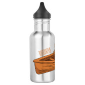 Schuine cartoon waterfles (Links)