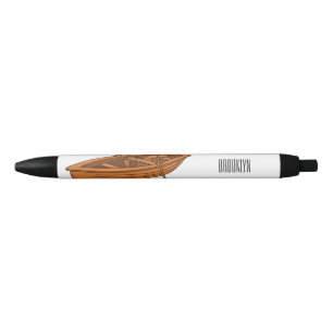Schuine cartoon zwarte inkt pen