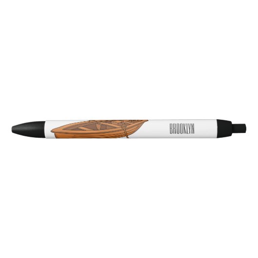 Schuine cartoon zwarte inkt pen (Voorkant)