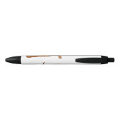 Schuine cartoon zwarte inkt pen (Achterkant)