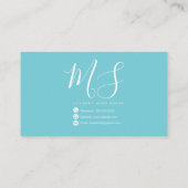 Schuine doek visitekaartje (Achterkant)