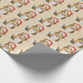Schuine dop in het Pet van Santa's Cadeaupapier