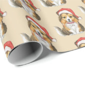 Schuine dop in het Pet van Santa's Cadeaupapier (Rol Hoek)