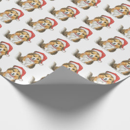 Schuine dop in het Pet van Santa's Cadeaupapier