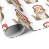 Schuine dop in het Pet van Santa's Cadeaupapier (Rol Hoek)