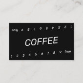 schuine dubbele nummer loyaliteit koffie punch-Kaa Klantenkaartje (Voorkant)