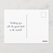 SCHUINE een Licht op AUTISM Briefkaart (Achterkant)