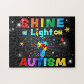 SCHUINE een Licht op AUTISM Legpuzzel (Horizontaal)