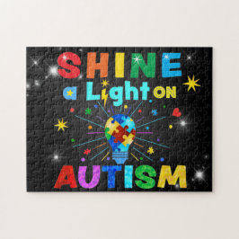 SCHUINE een Licht op AUTISM Legpuzzel