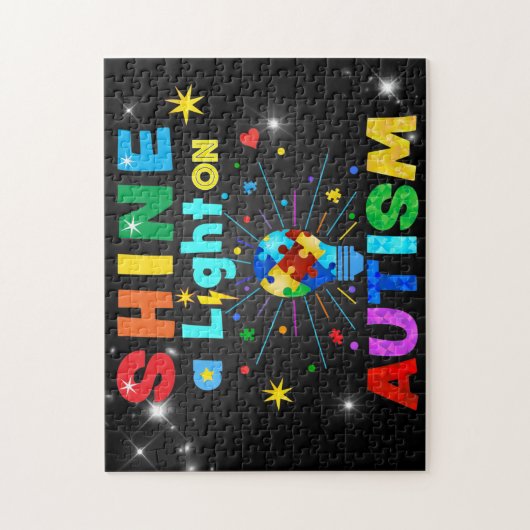 SCHUINE een Licht op AUTISM Legpuzzel (Verticaal)