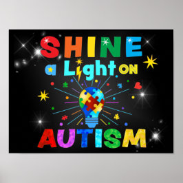SCHUINE een Licht op AUTISM Poster