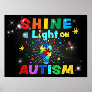 SCHUINE een Licht op AUTISM Poster