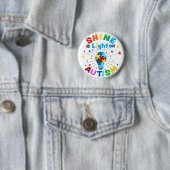 SCHUINE een Licht op AUTISM Ronde Button 5,7 Cm (In situ)