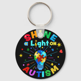 SCHUINE een Licht op AUTISM Sleutelhanger