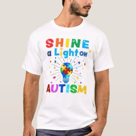 SCHUINE een Licht op AUTISM T-shirt