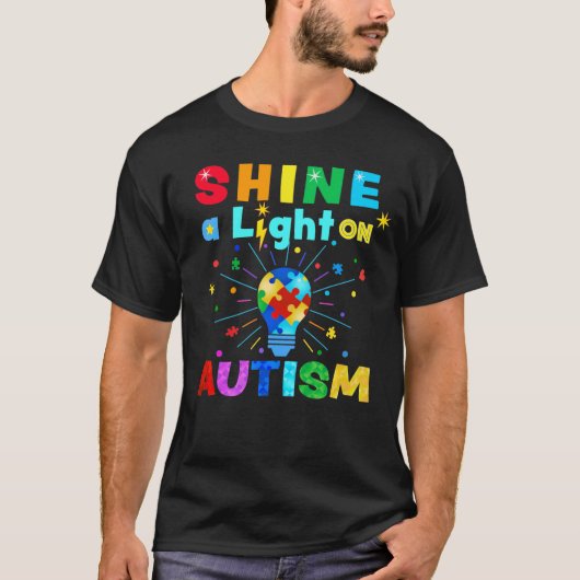 SCHUINE een Licht op AUTISM T-shirt (Voorkant)