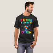 SCHUINE een Licht op AUTISM T-shirt (Voorkant volledig)