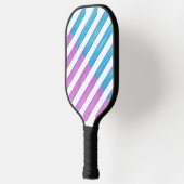 Schuine en blauwe strepen Pickleball Paddle (Links)