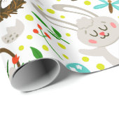 Schuine en kleurrijke paassymbolen naadloos patroo cadeaupapier (Rol Hoek)