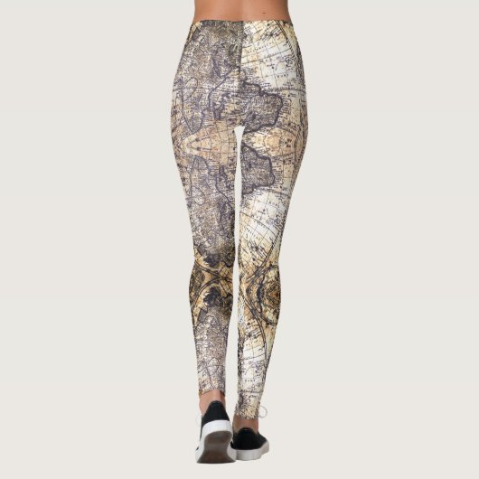 Schuine kaarten leggings (Achterkant)