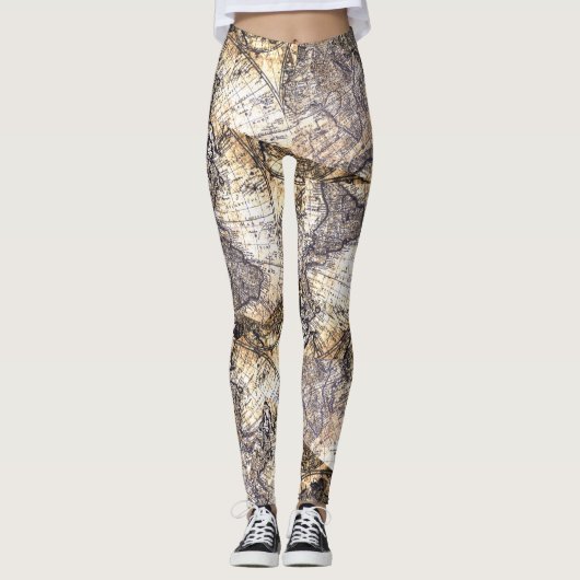 Schuine kaarten leggings (Voorkant)