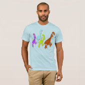 Schuine kant van kwartels t-shirt (Voorkant volledig)