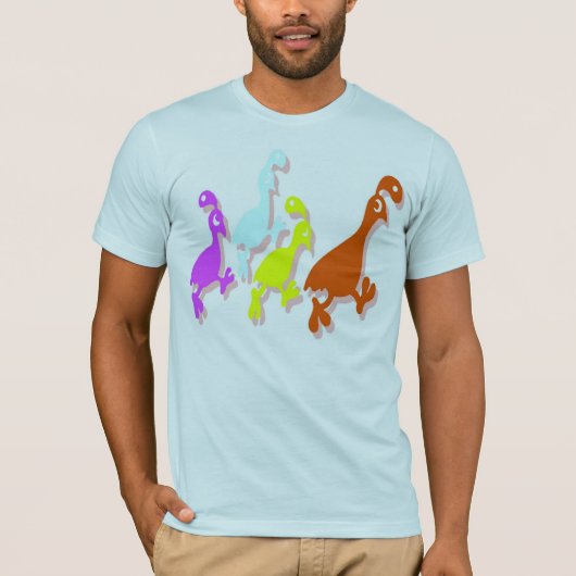 Schuine kant van kwartels t-shirt (Voorkant)