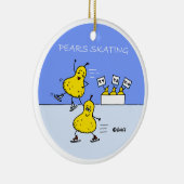 Schuine kerstboom met luiers keramisch ornament (Rechts)