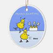 Schuine kerstboom met luiers keramisch ornament (Links)