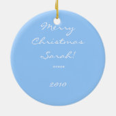 Schuine kerstboom met luiers keramisch ornament (Achterkant)