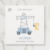 Schuine kraan Kinder elke zondag Bedankjes Labels (Voorkant)