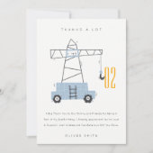 Schuine kraan Kinder elke zondag Bedankkaart (Voorkant)