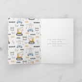 Schuine kraan Kinder elke zondag Bedankkaart (Binnen)