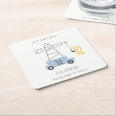 Schuine kraan Kinder elke zondag Kartonnen Onderzetters (Schuin)