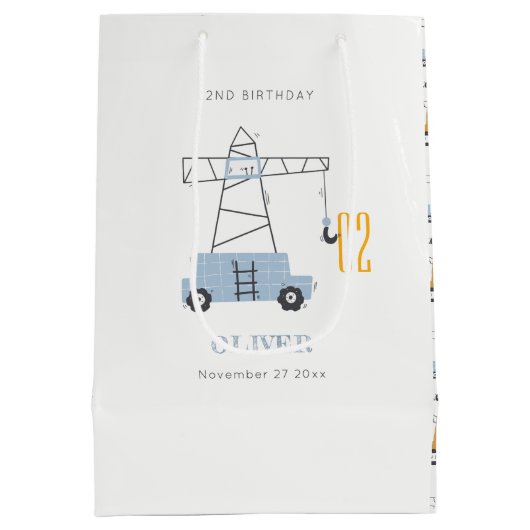 Schuine kraan Kinder elke zondag Medium Cadeauzakje (Achterkant)